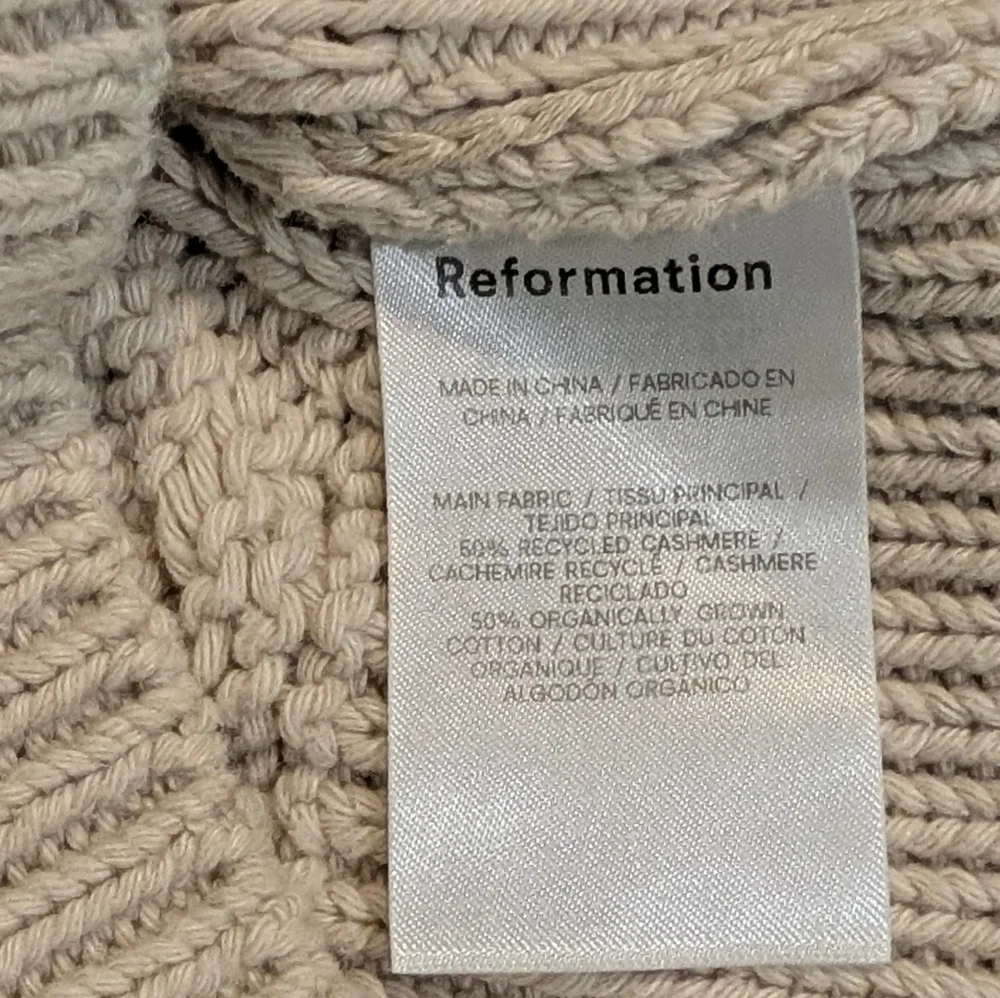 Reformation Sam Oversized Cable Knit Sweater - Picture 10 of 13